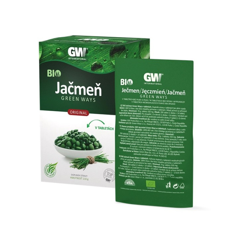 BIO Jačmeň Green Ways tablety 1